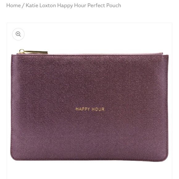 new happy hour perfect pouch metallic purple kate loxton - Picture 1 of 6